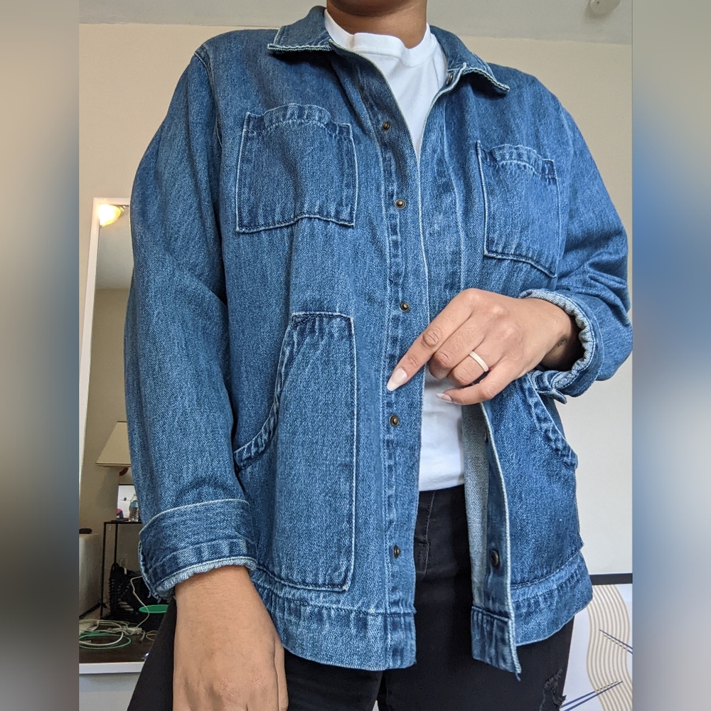 Utility Blue Jean Denim Jacket